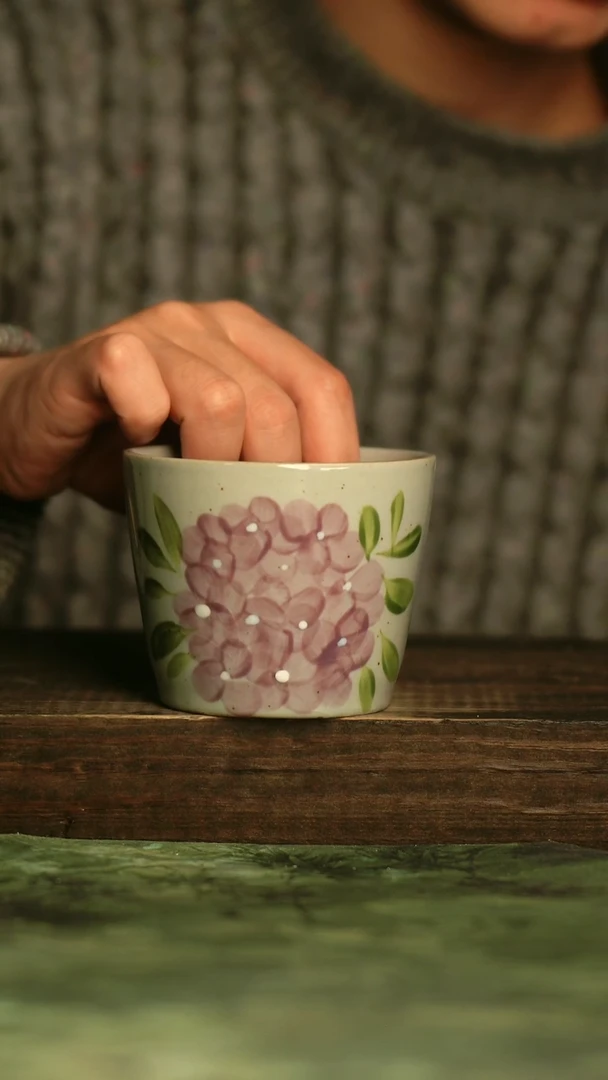 瓷器青诗集手工手绘瓷器