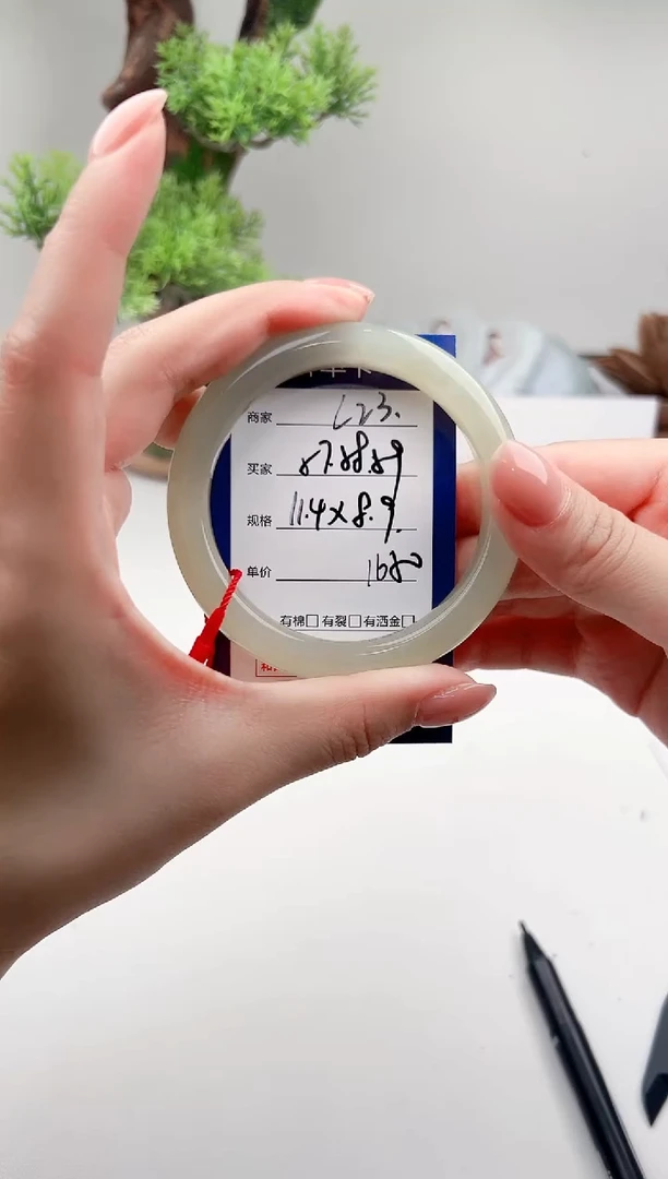 未镶嵌手镯和田玉微色差L23