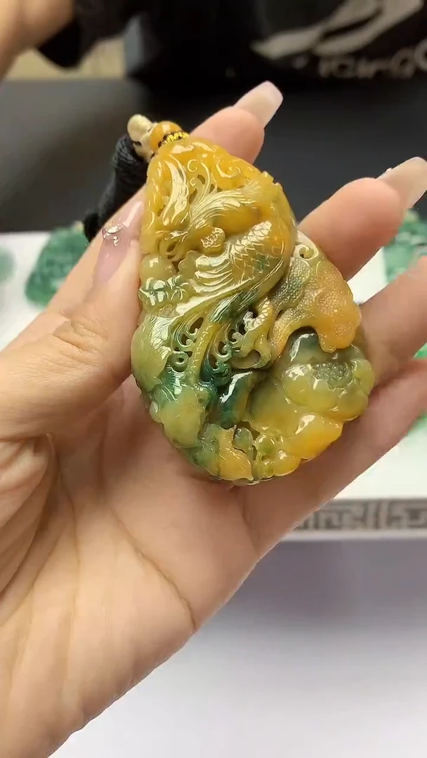 未镶嵌定制翡翠5028ty-毛货挂件270