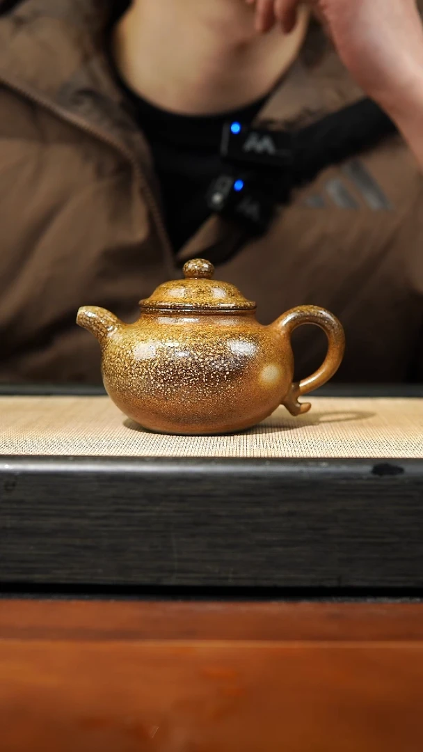 【闪购商品】紫砂茶壶台西绿泥全手工大亨莲子