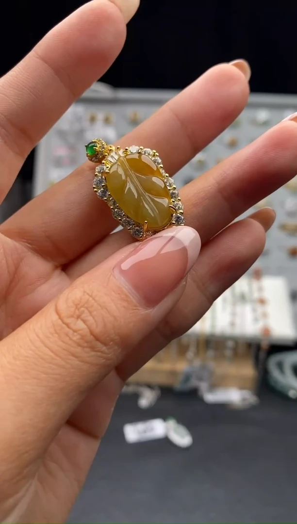 银S925镶嵌戒指翡翠?****～天然A货翡翠