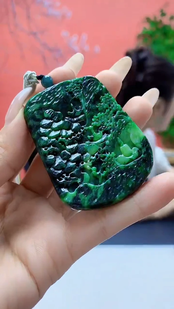 未镶嵌定制翡翠3099ty-毛货挂件42