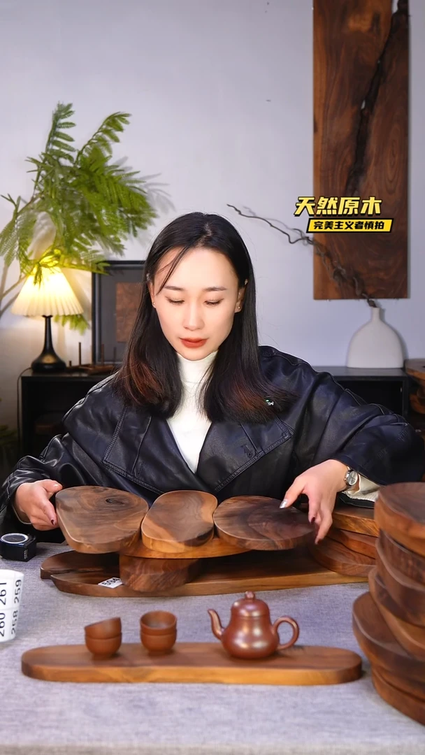 木北美黑胡桃原木.干裂疤结不属于商品质量问题完美主义者慎拍