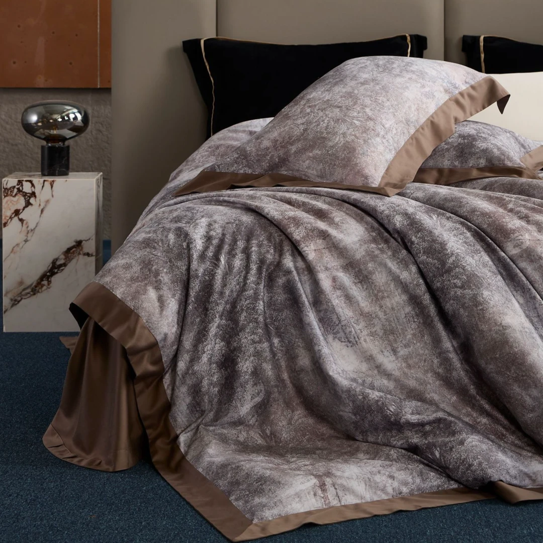 吴小胖‘优选’慕奈铂金【挪威森林】430克纱天棉帛绒磨毛四件套A1058