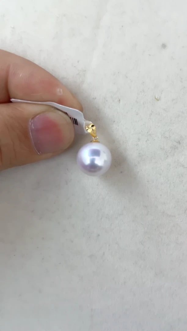 【闪购商品】淡水珍珠颈饰18K金镶嵌吊坠