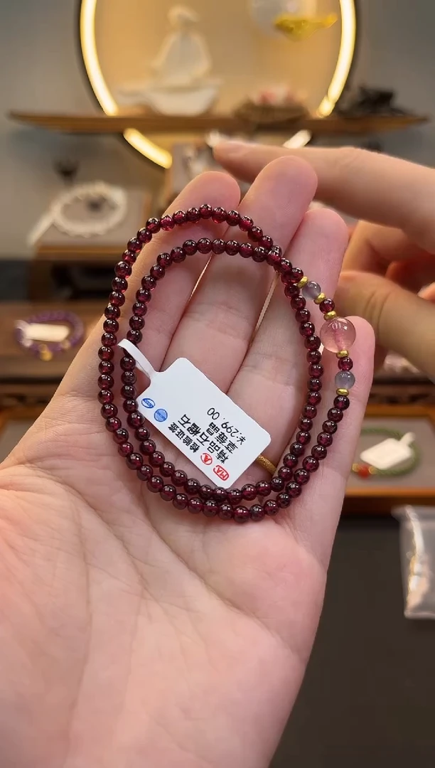 手链未镶嵌石榴石货号838