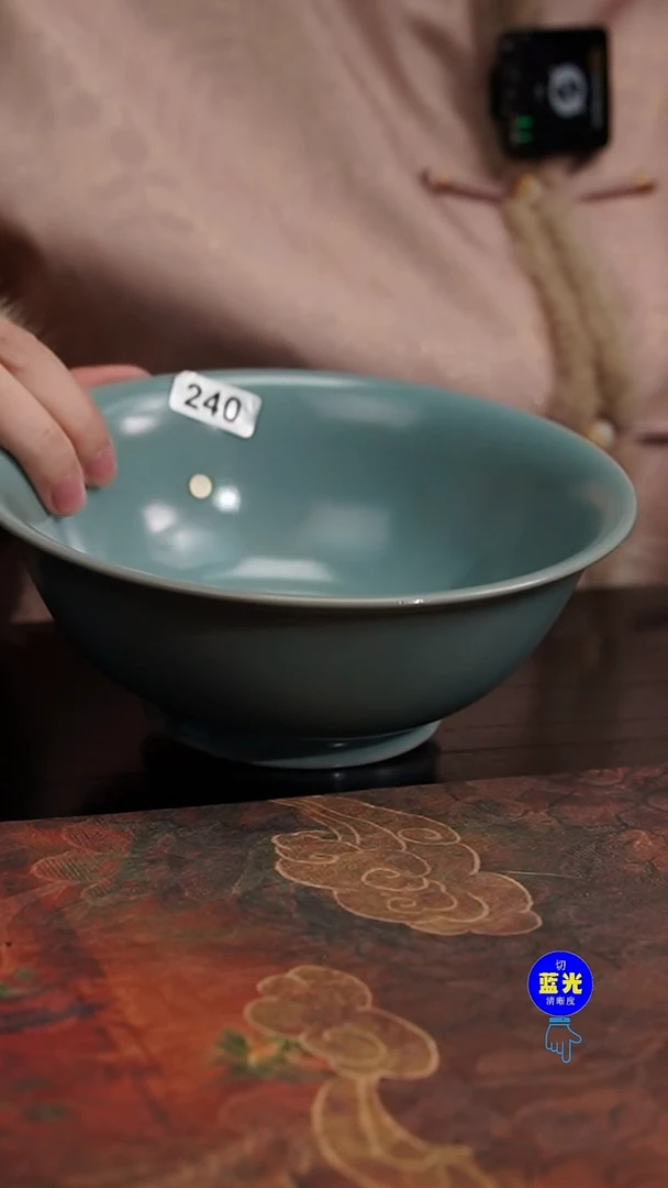 摆件瓷瑕品清凉寺原矿釉汝窑碗240