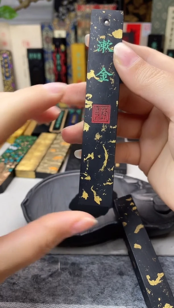 玉禾堂 2两 小方柱 漱金