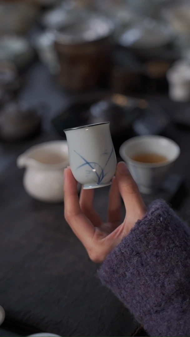 【闪购商品】壶大合小满 兰花闻香杯一个