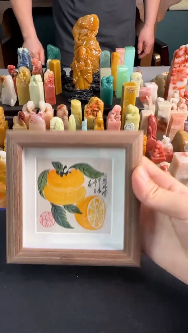 【闪购商品】昌化石印石小摆台心想事成