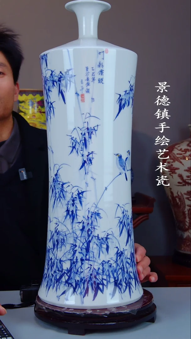 摆件陶瓷景德镇手工手绘陶瓷摆件43