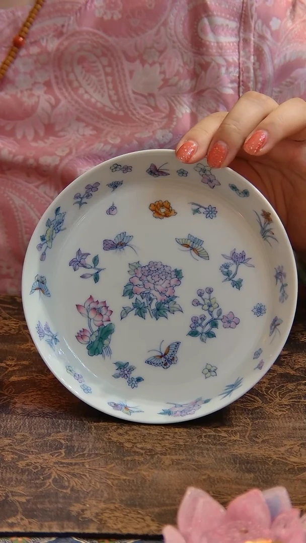 茶具壶承。。。。斗彩手绘