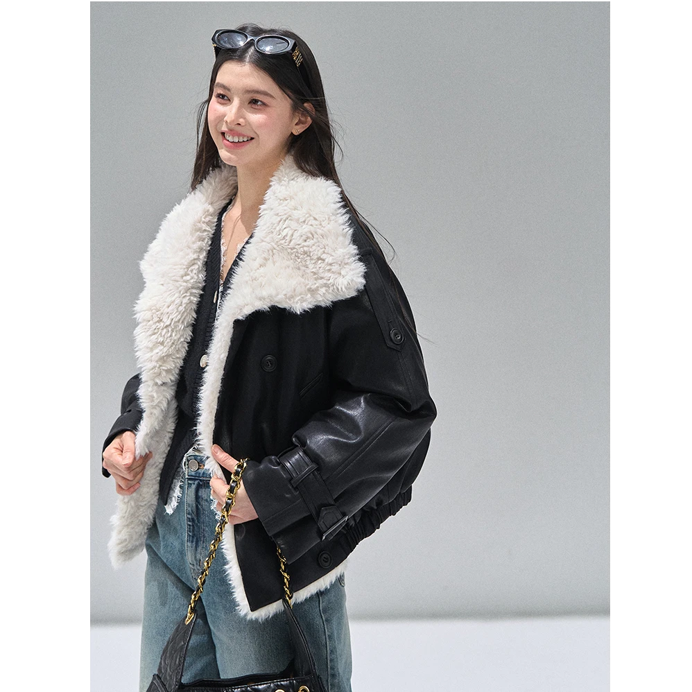 RECOIN R1C加厚皮毛一体夹克羽绒服RES56W24【达播】