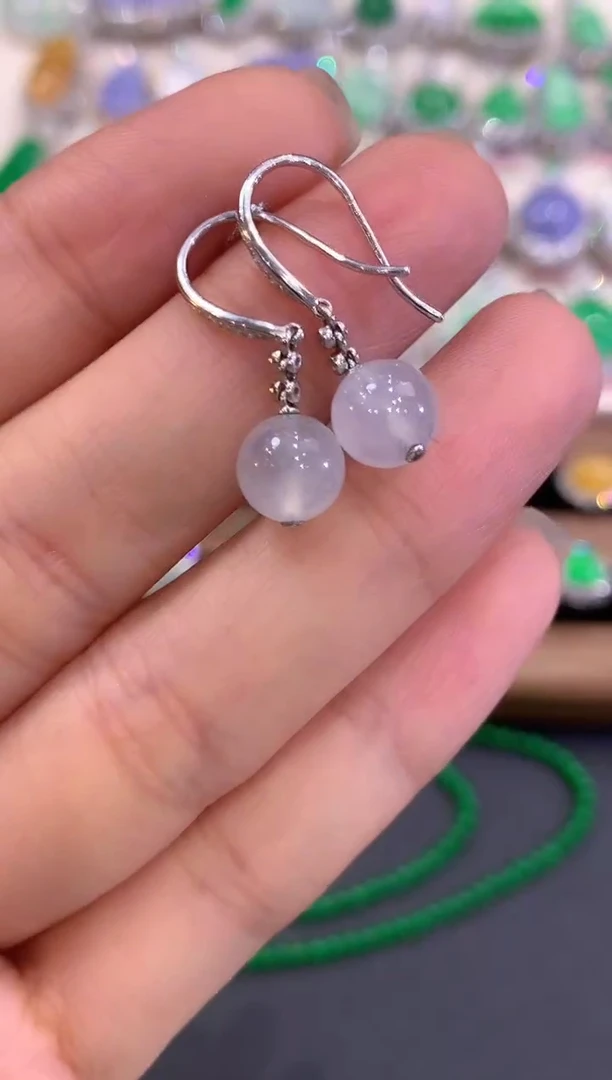 18K金镶嵌翡翠耳饰a11多样性一件发货