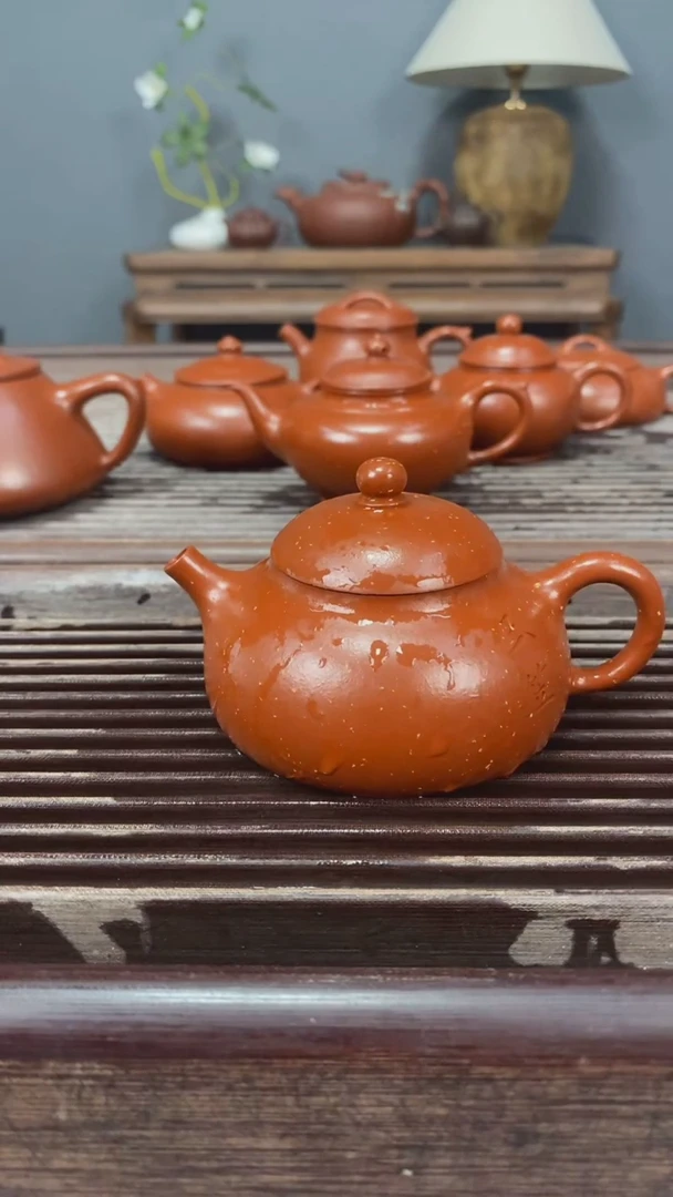 茶壶紫砂玉笠朱泥150