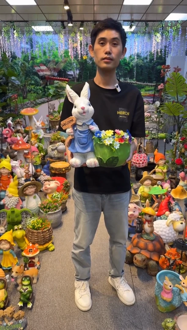 无花朵花园庭院摆件&00&