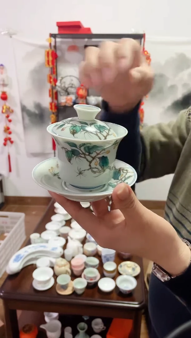 【闪购商品】【瓷心匠物】直播间福利专款喜上眉梢盖碗