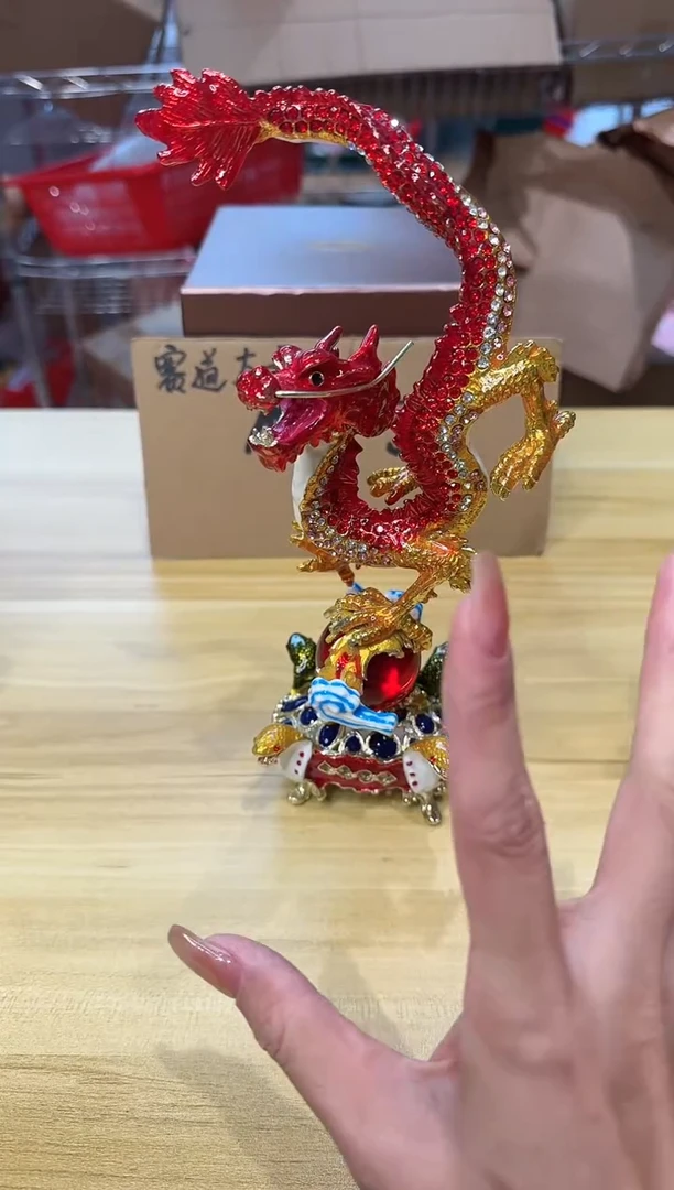 【闪购商品】茶宠珐琅首饰盒摆件AD101