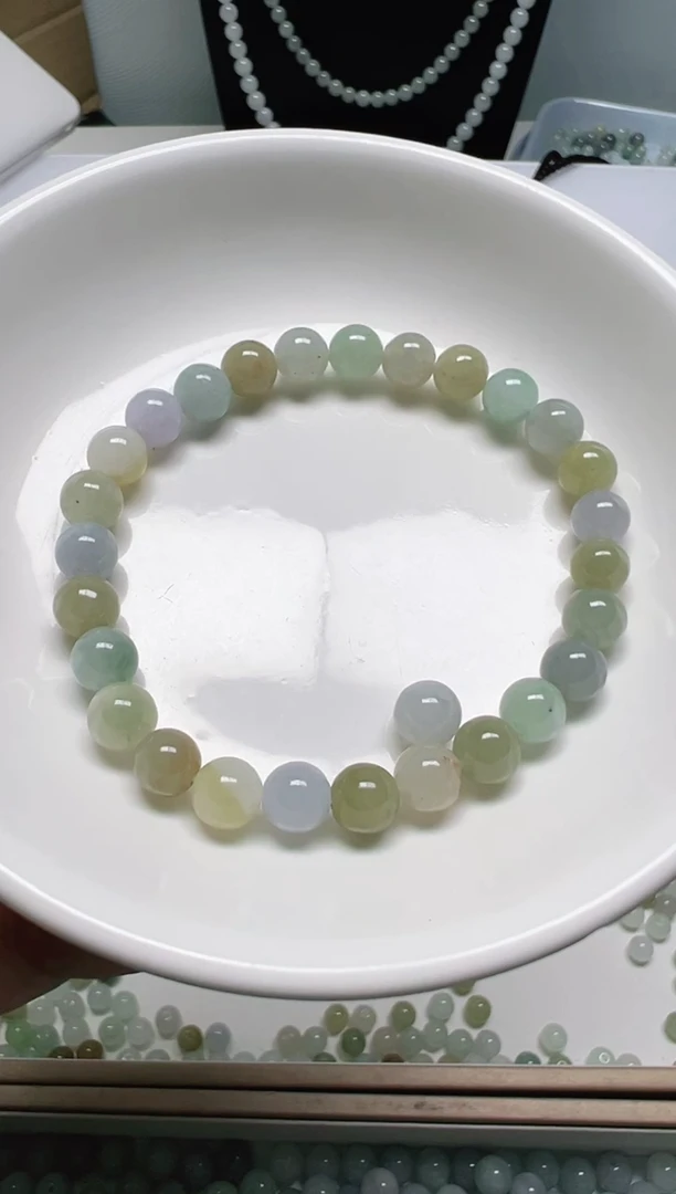 散珠翡翠吉**意纯天然缅甸A货翡翠卡7