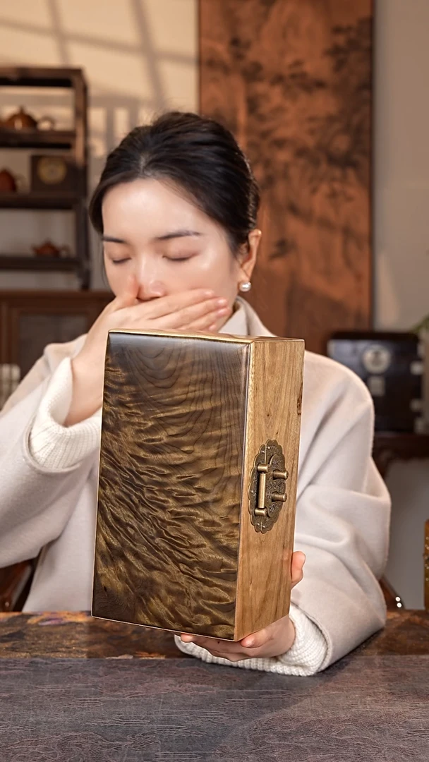 乌木类家具金丝楠精工首饰盒