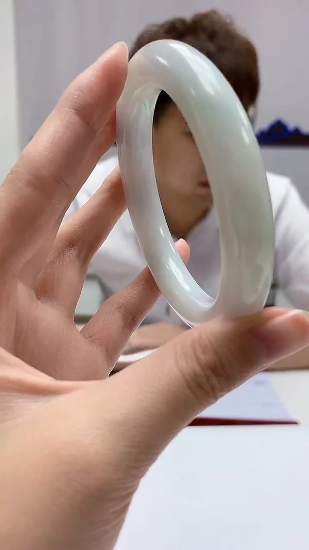 【闪购商品】定制翡翠未镶嵌4868zm-毛货手镯【60】282