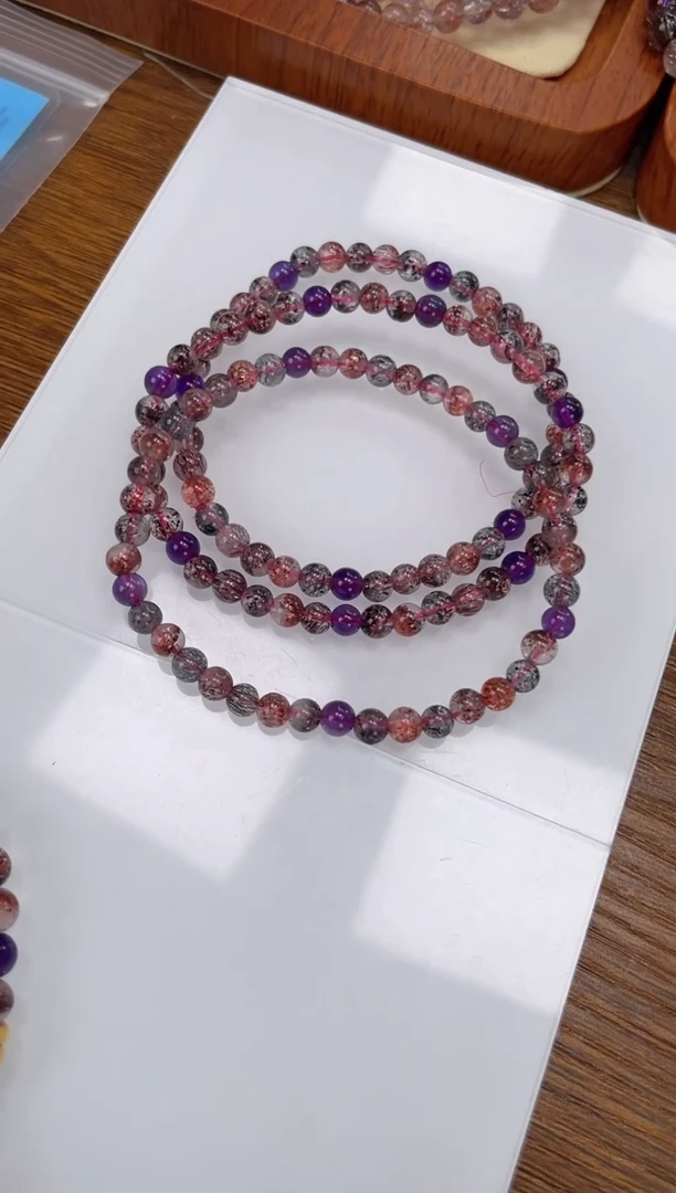 【闪购商品】水晶手链未镶嵌超七手串4+mm多样性发一