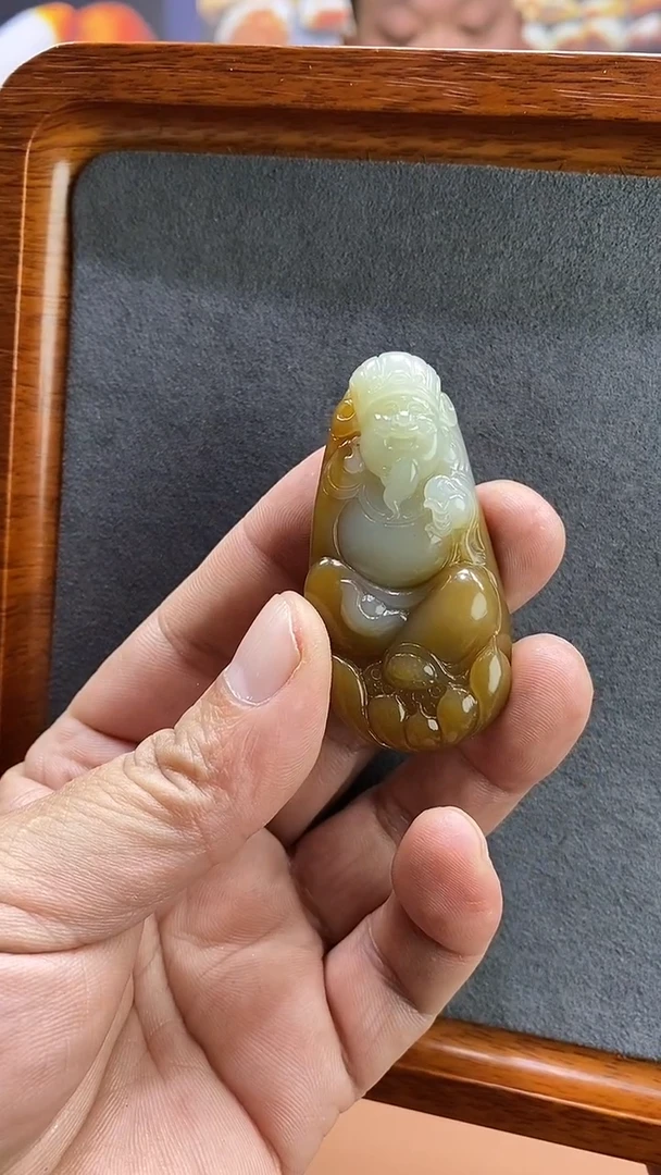 【闪购商品】和田玉（糖玉）颈饰未镶嵌精品和田玉财神
