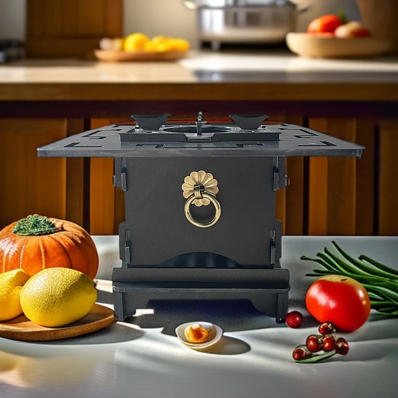 经典茶炉碳钢炉煮茶炉围炉煮茶茶桌摆件工艺品可拆卸便携茶炉