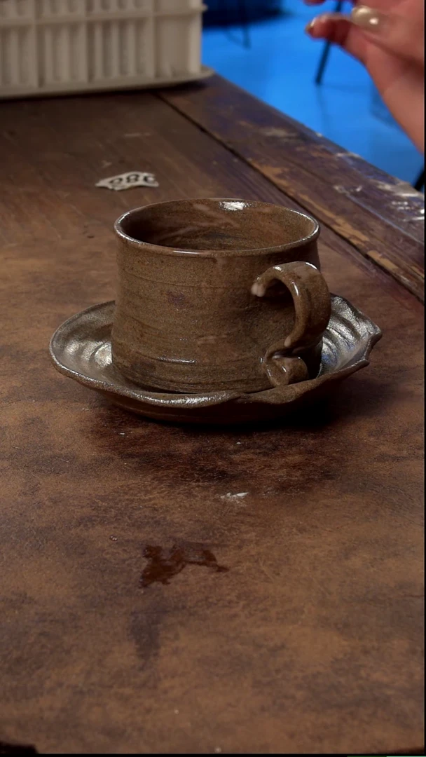 瓷片山乙柴烧高端茶具
