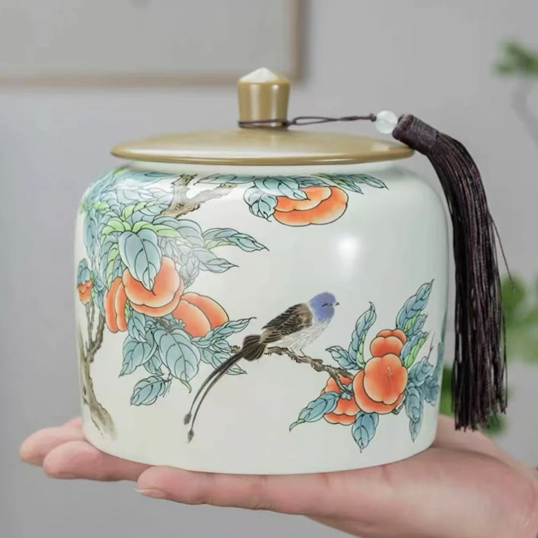 YS587-喜鹊茶叶罐
