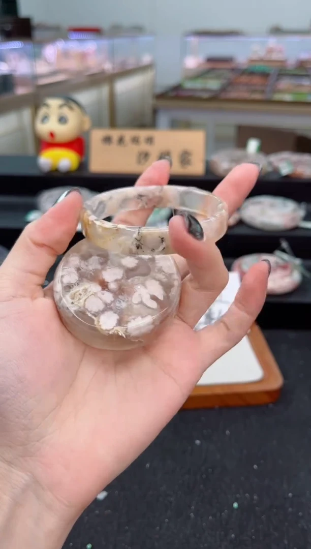 石英质玉手镯未镶嵌55圈口（赠品镯心）1888594