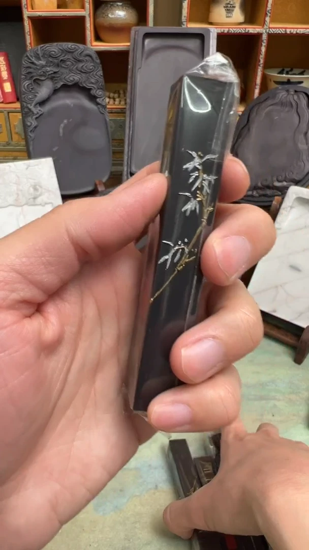 【闪购商品】37 三友青墨1两自制墨 松烟