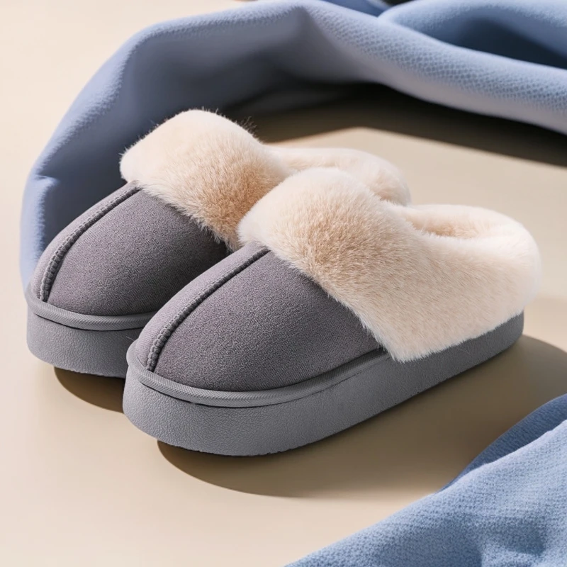 拖鞋女卡通室内棉拖鞋女家居耐磨新款棉拖温暖可爱25冬季防滑