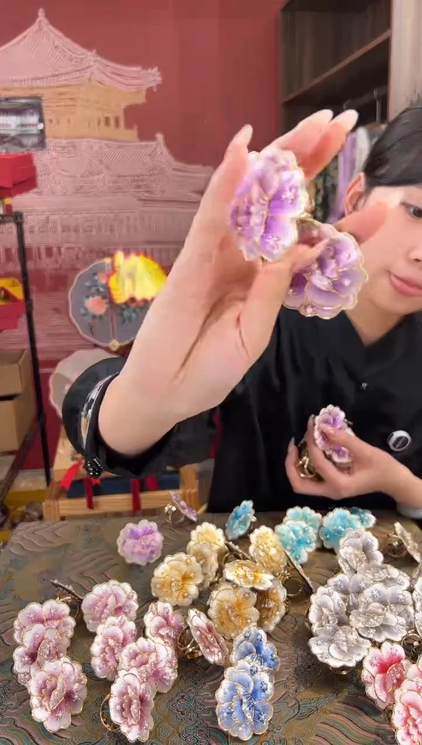 【闪购商品】刺绣苏绣手工刺绣丝巾扣