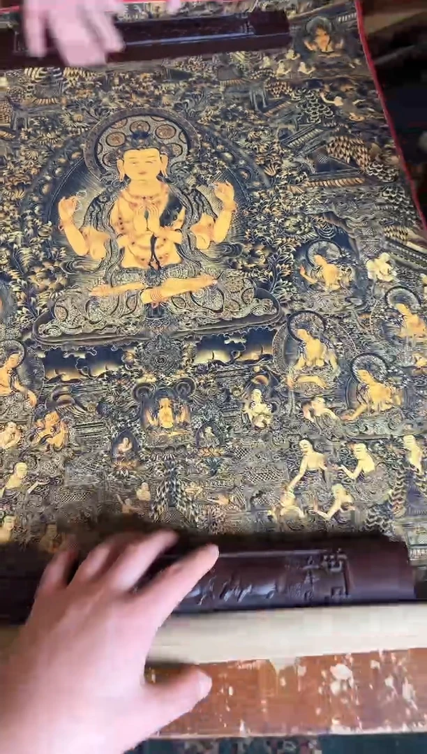 卷轴画手绘唐卡140