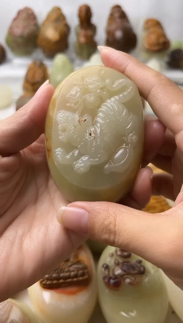 石材天然方解石棉纹正常介意勿拍不退换虎