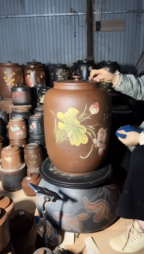 【闪购商品】壶瑕疵茶缸高50cm古铜色  830