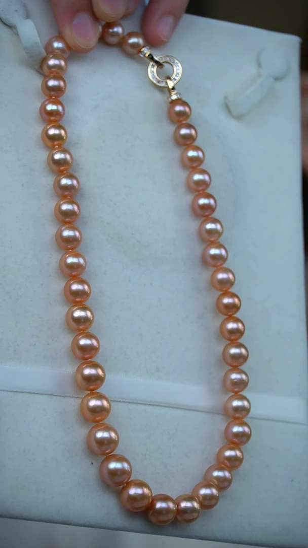 【闪购商品】淡水珍珠颈饰未镶嵌中国红满串项链