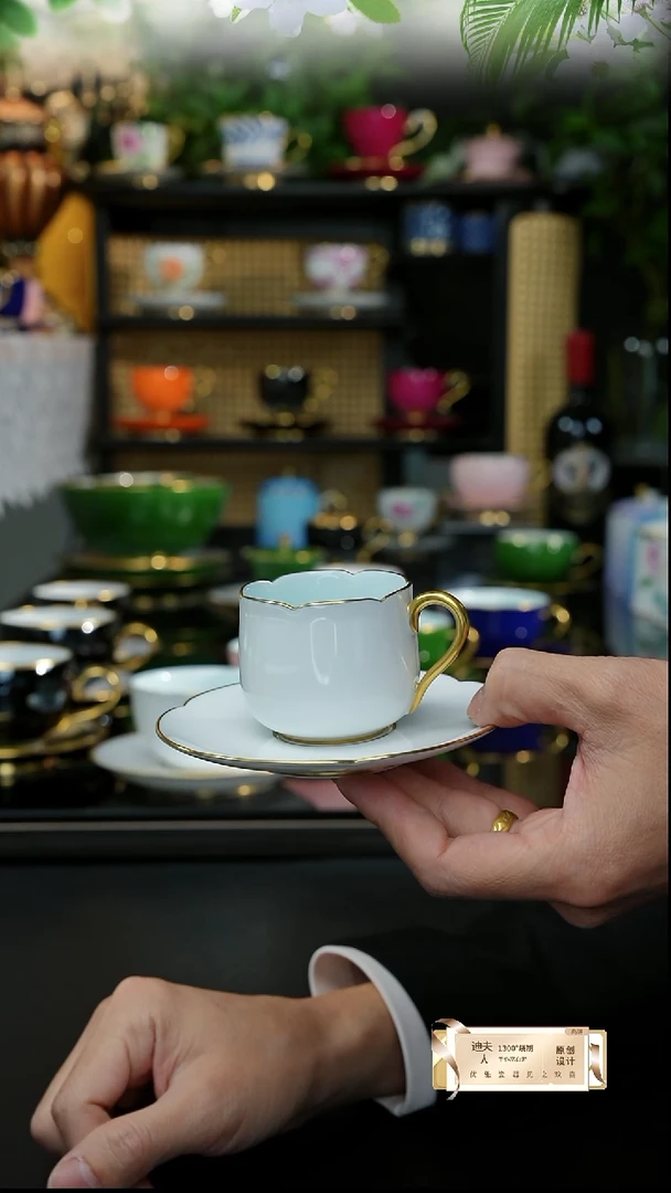 手工高级白浓缩咖啡杯