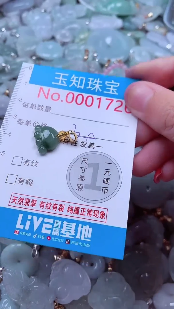 吊坠(不含链)未镶嵌翡翠1726