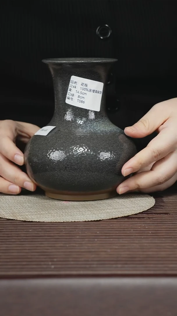 茶壶紫砂T086 100%底槽清柴烧 孤品2余量排队 花瓶