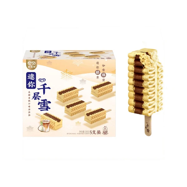 迷你千层雪生椰拿铁口味冰淇淋 30g*5