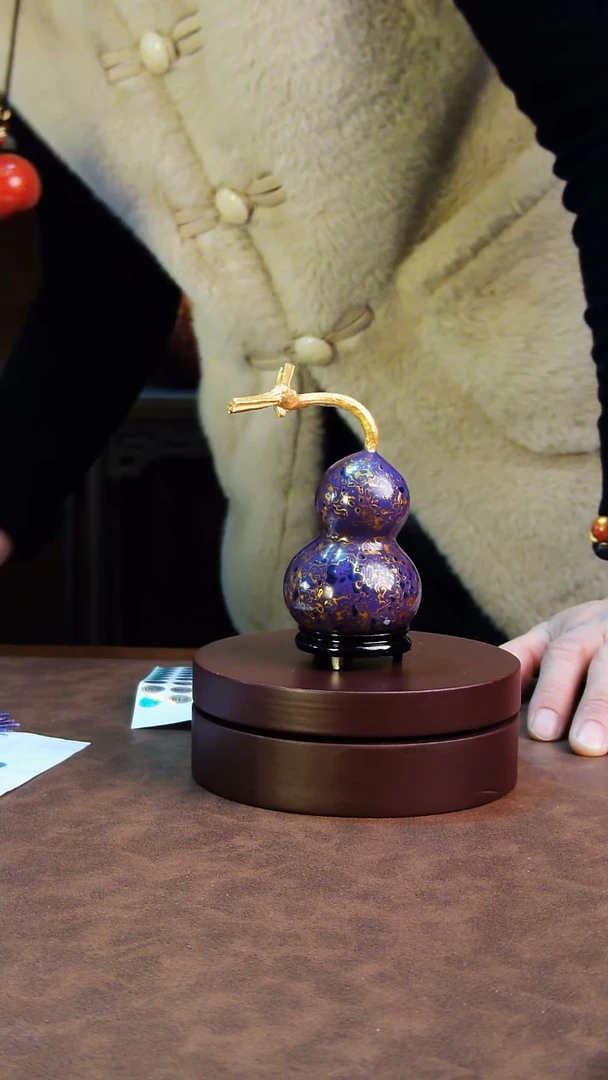 【闪购商品】218直播一物一图大漆酒葫芦送底座送挂绳