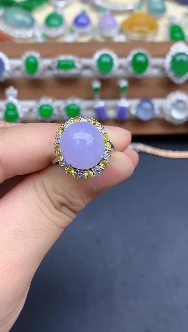 颈饰18K金镶嵌翡翠530-中国好珍宝