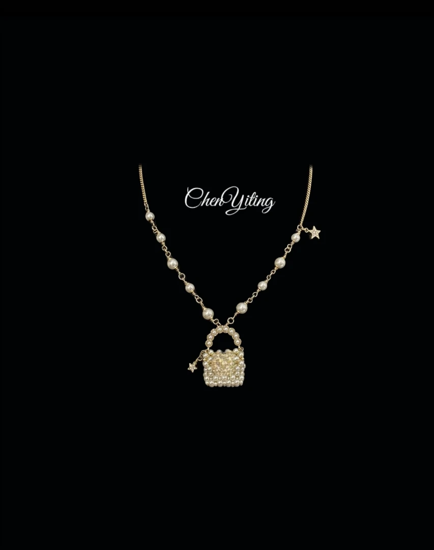 铜合金仿珍珠项链 新款包包项链时尚高级感