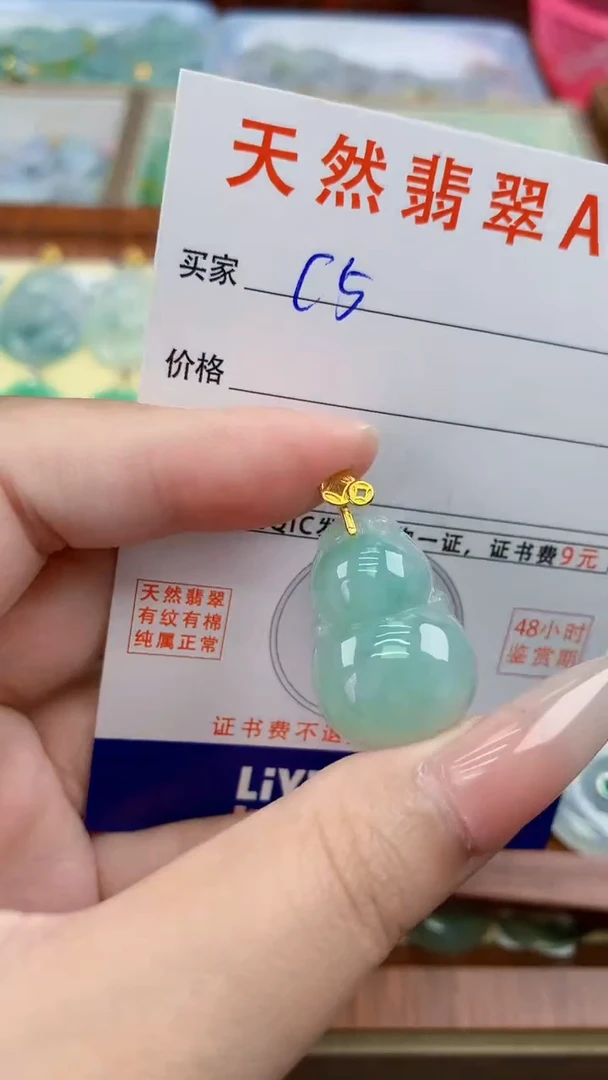 颈饰未镶嵌翡翠天然A货翡翠挂件