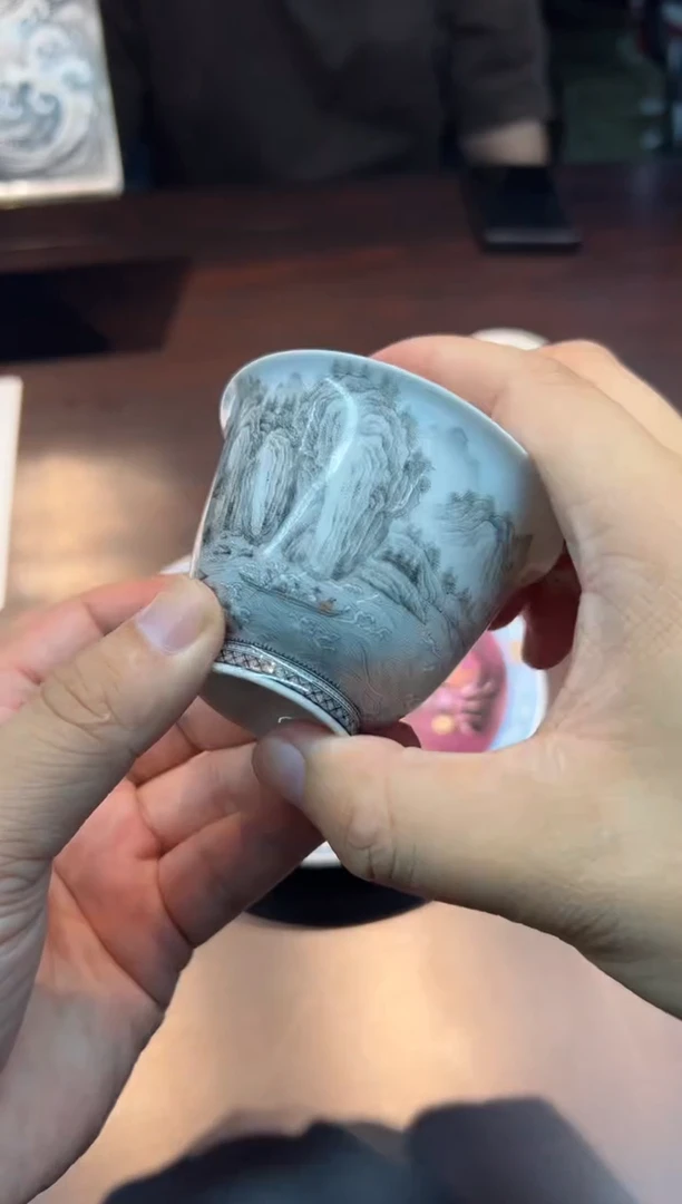 听****？青衿堂墨彩赤壁赋盖碗