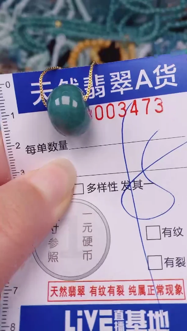 颈饰未镶嵌翡翠00003473