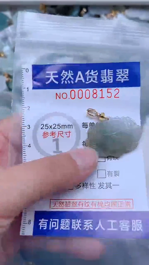 翡翠未镶嵌吊坠(不含链)1