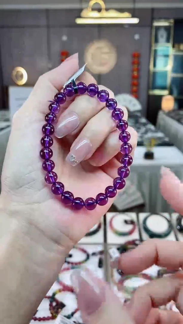 【闪购商品】单圈手串7mm+未镶嵌水晶（多样性发一条）hon